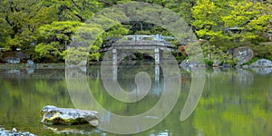 Kyoto Imperial Palace with Gonaitei garden in Kyoto, Japan