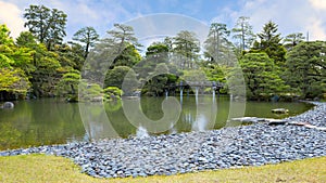 Kyoto Imperial Palace with Gonaitei garden in Kyoto, Japan