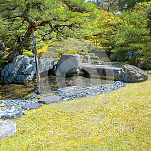 Kyoto Imperial Palace with Gonaitei garden in Kyoto, Japan