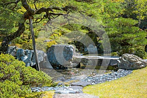 Kyoto Imperial Palace with Gonaitei garden in Kyoto, Japan