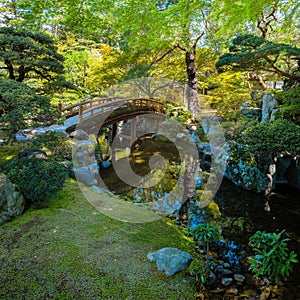 Kyoto Imperial Palace with Gonaitei garden in Kyoto, Japan