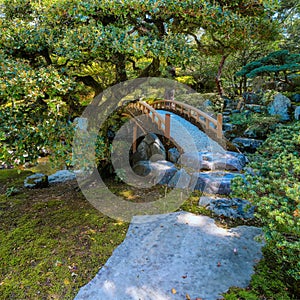 Kyoto Imperial Palace with Gonaitei garden in Kyoto, Japan