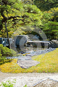 Kyoto Imperial Palace with Gonaitei garden in Kyoto, Japan