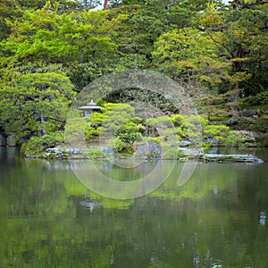 Kyoto Imperial Palace with Gonaitei garden in Kyoto, Japan