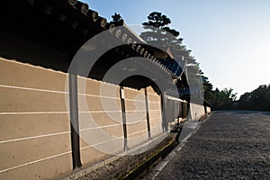 Kyoto Imperial Palace in the spring evening, Kyoto, Japan