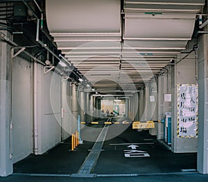 KYOTO, Japan - December 15 2015: Undefined path to japanese oil