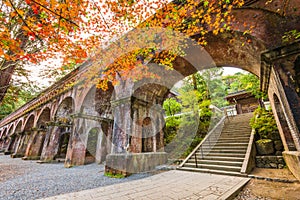 Kyoto, Japan at the Nanzenji Temple Aqueduct