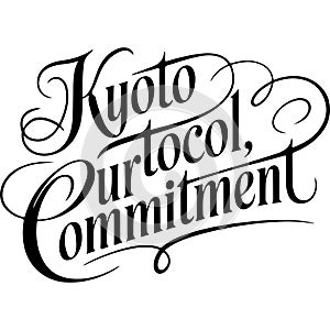 Kyoto Protocol Our Commitment Graphic