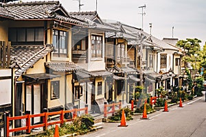 Kyoto traditional houses in Higashiyama District, Japan