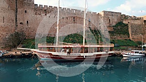 Kyrenia Castle and historical old harbour in Kyrenia, North Cyprus