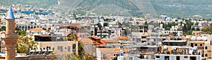 Kyrenia city. Panorama of old town. Cyprus