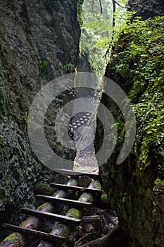 Kysel ravine in Slovak Paradise National park, Slovakia