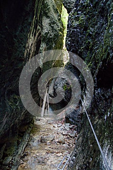 Kysel ravine in Slovak Paradise National park, Slovakia