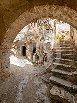 Kythira kato chora ruins of fortress