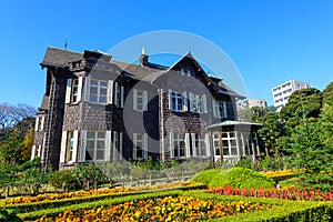 Kyu-Furukawa Gardens in autumn in Tokyo