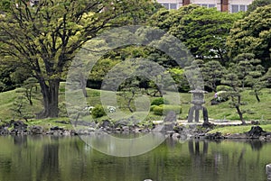 Kyu-Shiba-Rikyu Garden, Tokyo, Japan