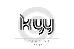 KYY Creative Unique Modern Letter Logo Design