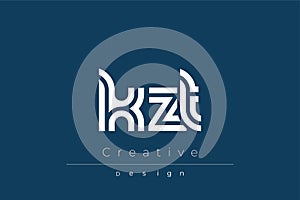 KZT Creative Unique Modern Letter Logo Design