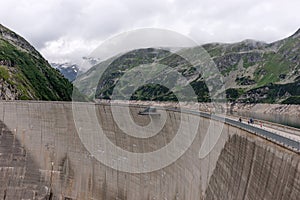 KÃÂ¶lnbreinsperre dam with viewing platform, Airwalk in Malta valley. Carinthia. Austria photo