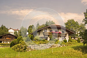 KÃÂ¶ssen in Alps, Austria photo