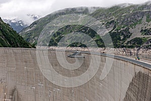 KÃ¶lnbreinsperre dam with viewing platform, Airwalk in Malta valley. Carinthia. Austria