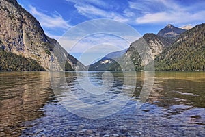 The KÃ¶nigssee in Bayern, Germany