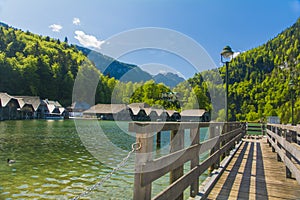 KÃ¶nigssee with mountains and landing