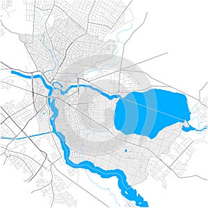 KÃ¶penick, Berlin, Deutschland high detail vector map