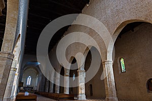 L`Aquila, Abruzzo, Basilica of Santa Maria di Collemaggio, a religious symbol of the city, dating back to 1288.