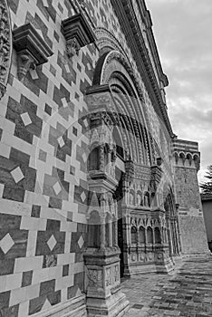 L'Aquila, Abruzzo, Basilica of Santa Maria di Collemaggio, a religious symbol of the city, dating back to 1288