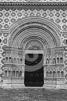 L'Aquila, Abruzzo, Basilica of Santa Maria di Collemaggio, a religious symbol of the city, dating back to 1288