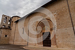 L& x27;Aquila, Abruzzo, Basilica of Santa Maria di Collemaggio, a religious symbol of the city, dating back to 1288