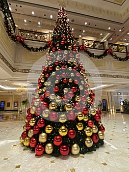 L`Arc Hotel Macau Xmas Tree Indoor Macao Merry Christmas Trees Ornaments Lanterns Decoration Day Photography Santa Claus