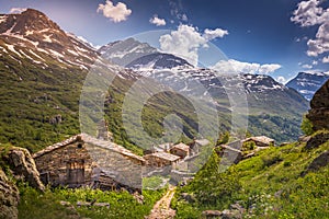 L Ecot, small medieval hamlet of Bonneval sur Arc in Haute Savoie, French alps