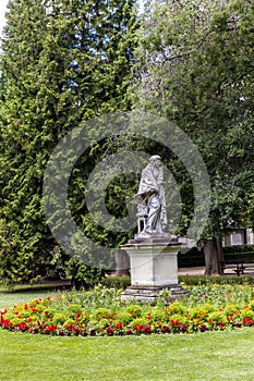 L`Hiver Sculpture by Michel Anguier at Luxembourg Gardens in Paris, France