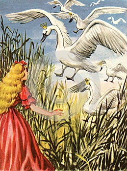 Retro immagine vintage del libro intitolato le famose storie di h.c. andersen;