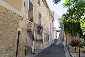 L`Isle-sur-la-Sorgue street village ancient view