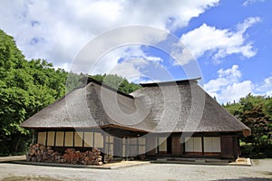 L shaped Japanese house