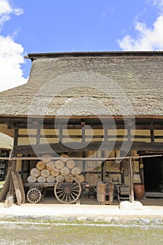 L shaped Japanese house photo