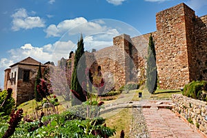 La Alcazaba gardens in Malaga