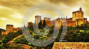 La Alhambra in Granada, Spain