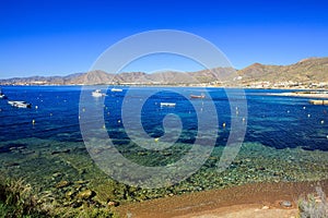 La Azohia beach Murcia in Mediterranean sea Spain