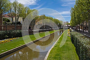 La Basse canal in downtown Perpignan