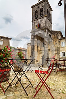 La beaume village in the Ardeche river