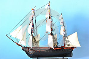 La Belle Poule - sails ship model