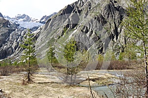 La Biaisse riverbed, Ecrins National Park, French Hautes Alpes