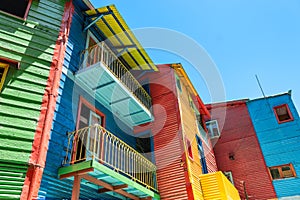 La Boca colorful houses, Buenos Aires, Argentina.