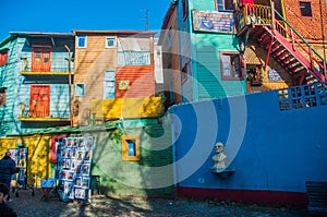 La Boca colorful houses neighborhood, Buenos Aires, Argentina