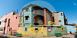 La Boca Panoma colorful neighborhood, Buenos Aires Argentine