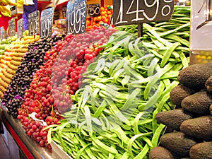 La Boqueria Produce Stand